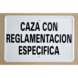 CAZA CON REGLAMENTACIÓN ESPECIFÍCA