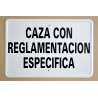 CAZA CON REGLAMENTACIÓN ESPECÍFICA